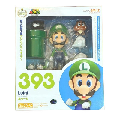 Nendoroid 393 Super Mario Bros. Luigi Action Figure Nintendo Good Smile Company