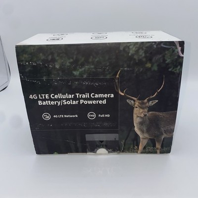 Sehmua RBX-H10, 4G LTE Cellular Trail Camera Battery Solar Powered Hunting, Farm