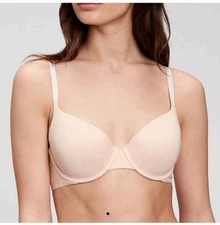 Gap Body T Shirt Bra Pale Peach Nude 32 B NWT