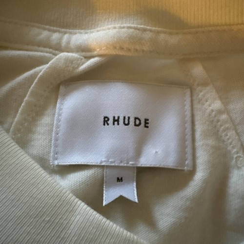 Rhude Yacht Club Short Sleeve Tee Shirt Vintage White - Picture 3 of 8