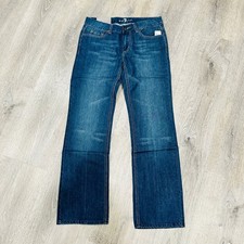 7 For All Mankind Standard Classic Straight Leg Jeans Dark Wash Blue Size 27 NWT