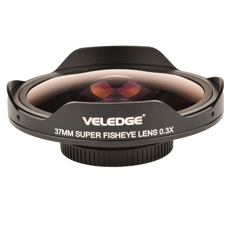 37mm / 43mm 0.3X Super Fisheye Ultra Wide Angle Lens for Video Camera Camcorder 