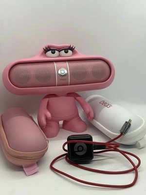 Beats ''Nicki Minaj'' Dr Dre Pill Bluetooth Pink Speaker w/Pink Pill Holder Tested