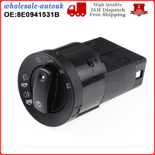 For AUDI A4 8E B6 B7 2000-2007 AUTO Headlight Light Fog Light Switch 8E0941531B - Picture 6 of 9