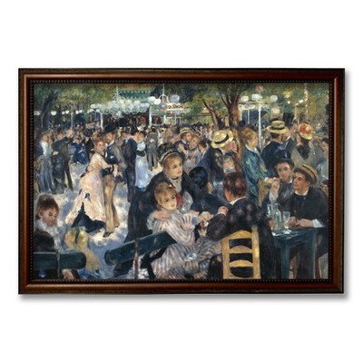 codiarts. 3D Relief Kunstdruck Pierre-Auguste Renoir Tanz im Moulin 50x75 cm