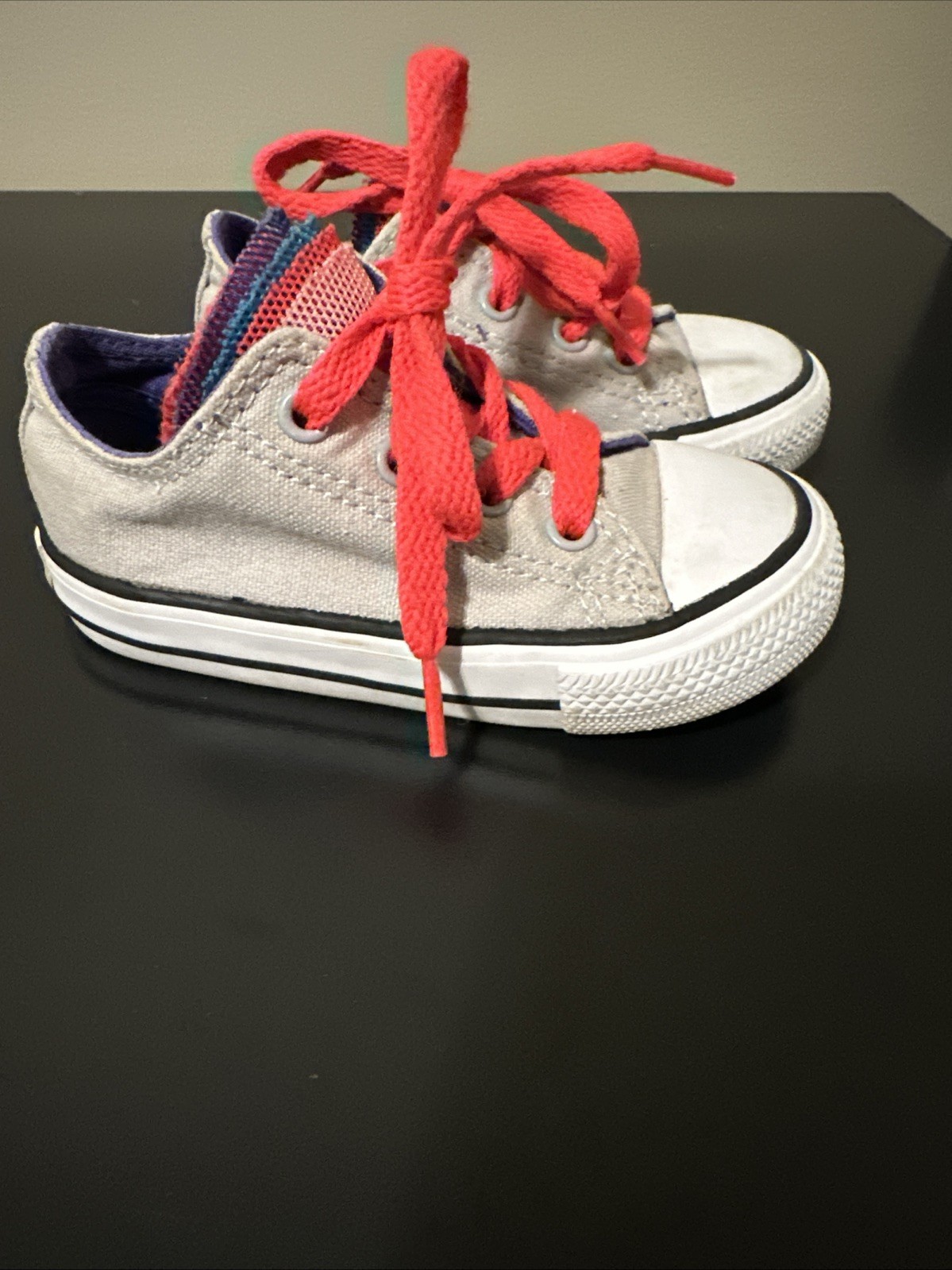 Converse Chuck Taylor All Star City Party Girl's Size 6 Skate Shoes Gray Pink