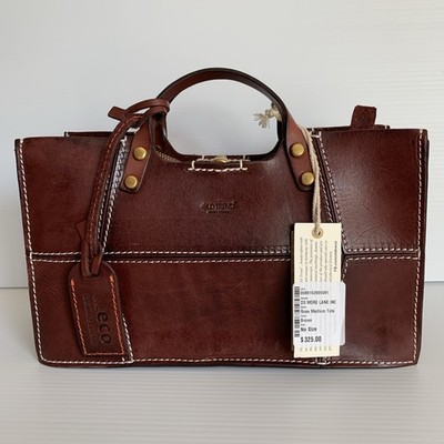 Old Trend Rosa Medium Tote In Brown 100% Cowhide Leather MSRP $325 NWT