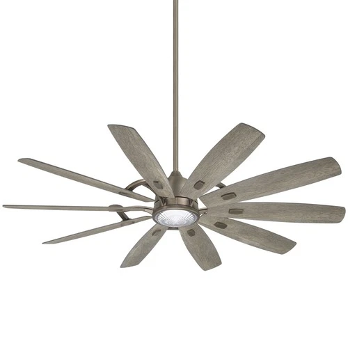 Minka Aire Barn 65" Ceiling Fan - Savannah Gray 10-Blade Remote Control - Picture 2 of 5