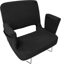 SKY Extra Wide Stadium Seat for Bleachers with Ba Support, 3-Posit