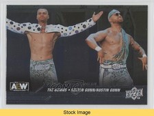 2024 AEW All Elite Wrestling Silver Foil The Gunns Austin Gunn Patch READ 6f8
