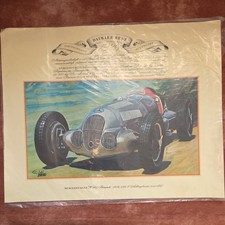 Auto Mercedes Benz 1926 Oldtimer Rennwagen Kunstdruck Vintage Poster 41x33 cm
