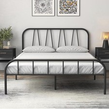 Image of Yocreat Single Bed Frame, Solid Metal Bed Frame, Modern Platform Bed