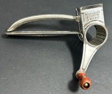 Vintage  Cheese Grater W/ Original Red Wood Handle 1950s Mouli Made in France