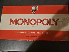 1960's ORIGINAL VINTAGE MONOPOLY BOARD GAME - USED CONDITION - COLLECTORS ITEM