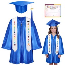 Kindergarten Graduation Cap and Gown Set,Kids Graduation Outfit with 2026 Tas