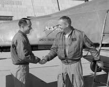 NEIL ARMSTRONG BELL X-14 HOVERING FLIGHT CONGRATULATIONS 1964 8X10 PHOTO