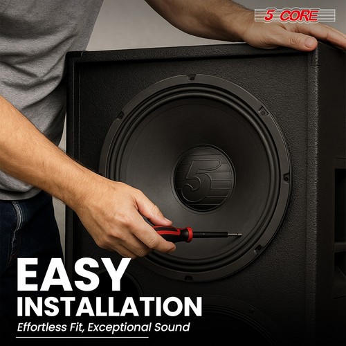 5Core 12" Subwoofer Speaker 200W 8Ohm Replacement Deep Bass PA DJ Sub Woofer - Picture 8 of 10