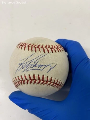 Ken Griffey JR signed baseball not authenticated