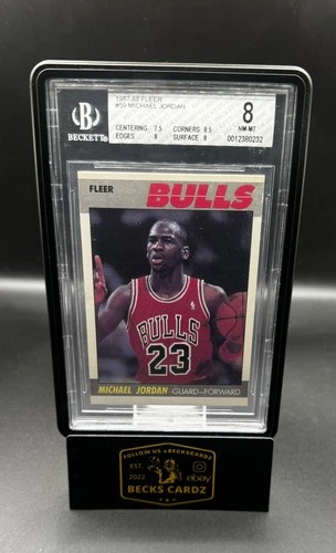 1987-88 Fleer - Michael Jordan #59 BGS 8 GOAT Bulls HOF