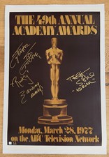 Sylvester Stallone & Talia Shire 1/1 Autographed Academy Awards Poster ASI Proof
