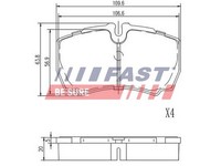 Fast BremsbeläGe BremsklöTze Hinten FüR Iveco Daily IV Pritsche/Fahrgestell