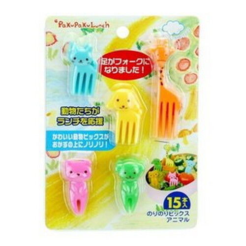 Juego de 15 selecciones de frutas de fiesta con formas de animales para caja Bento S-3293 - Imagen 1 de 1