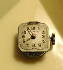 BENRUS AE 13 MOVEMENT FOR PARTS or REPAIR. 17 JEWELS.  LOT OF 2