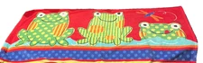 Jumping Beans Frog Beach Towel Three Froggys Cotton 29 x 57 Kohls RN 73277 READ*