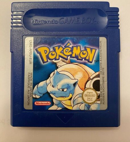100 % AUTHENTIQUE Pokémon Bleu Gameboy Jeu Neuf Batterie UE Anglais - Photo 1/16