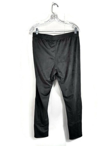 Soft Surroundings NWT Womens Medium Steel Grey Micro Suede Stretch Leggings - Picture 6 of 7