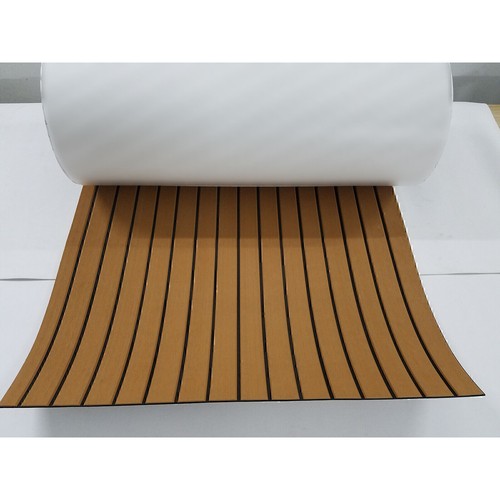 EVA Foam Boat Flooring Sheet Brown Marine Teak Decking Carpet for Yacht 90x240cm - Picture 13 of 17