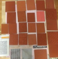 Rare Background Rubber Stamps- Cornish Heritage Farms, Rubber Cafe, MFT ++