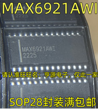 1 X MAX6921AWI Drivers IC SOP-28 MAX6921AWI+ MAX6921AWI+T #98HY