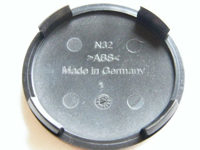 Original RIAL Nabenkappe 64 mm 60 mm schwarz N 32 Nabendeckel Felgenkappe N32 - Bild 2 von 3