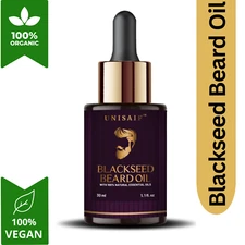 Unisaif Beard Growth Oil Fast Growing Beard Mustache Facial Hair Groom for Men