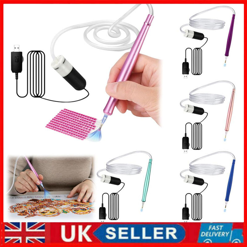 Electric Diamond Art Painting Pen – Rechargeable Vacuum Suction Tool For Diamond Kits