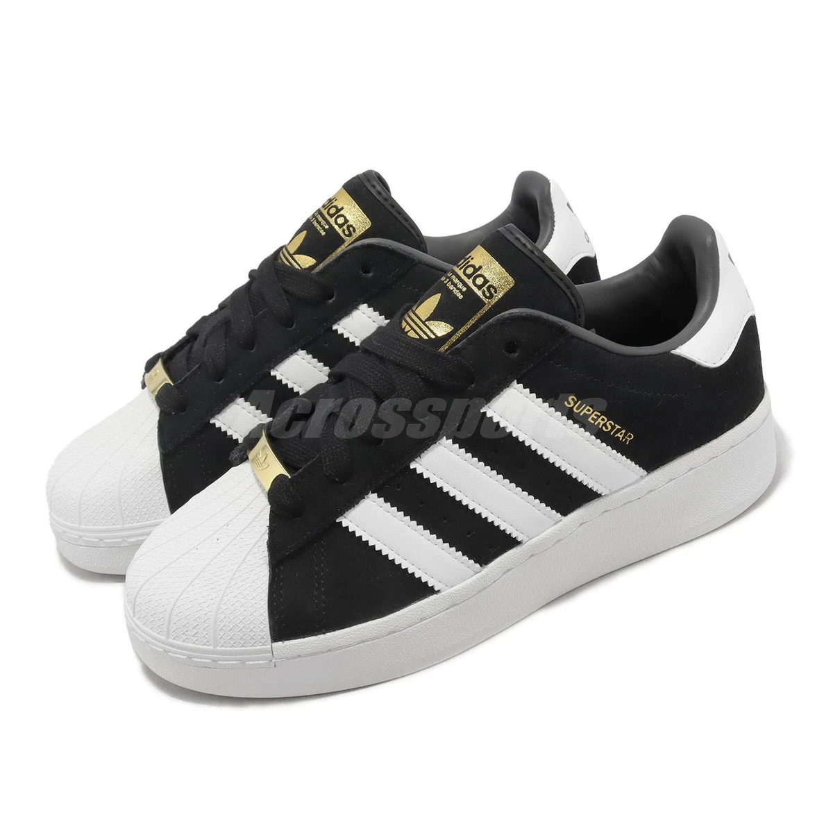 adidas Originals Superstar Black White Gold Men Women Unisex