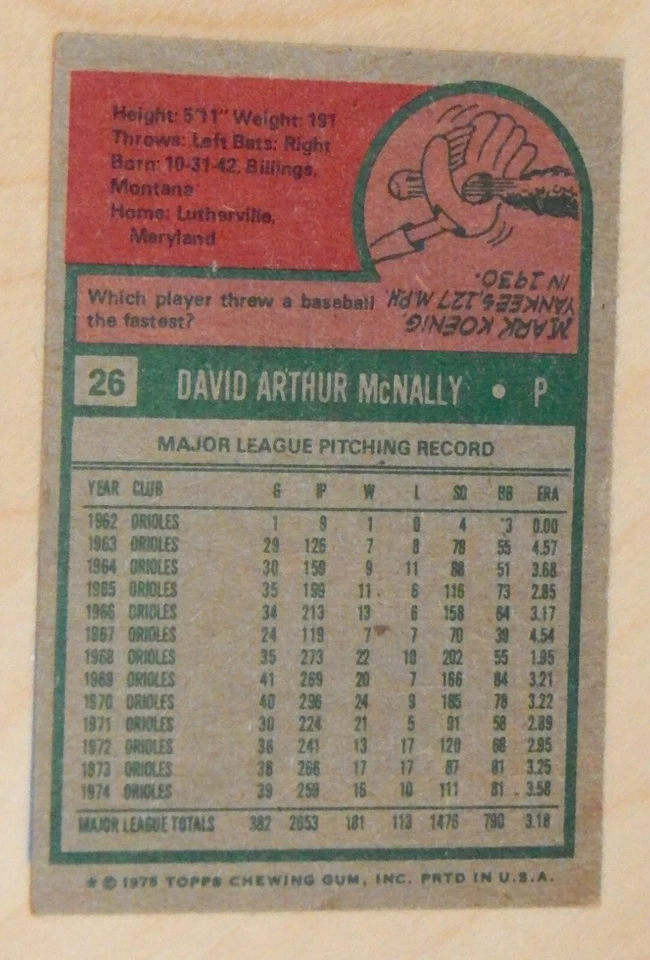 1975 Topps Baltimore Orioles Baseball Cards - Set of 12 Excellent Condition - Image 2 of 4