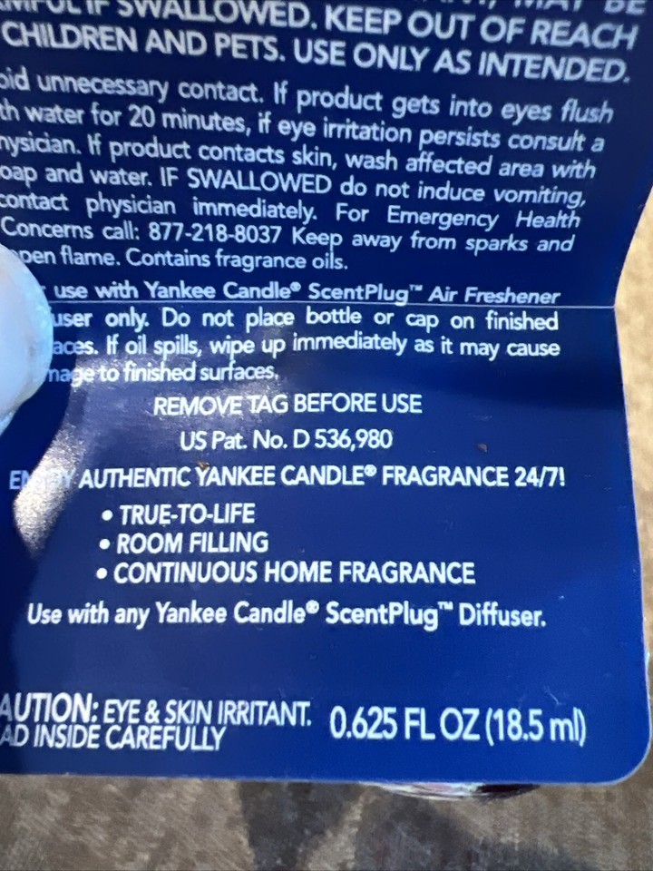 Yankee Candle Vineyard Scent Plug In Refill 0.625 fl. oz eBay