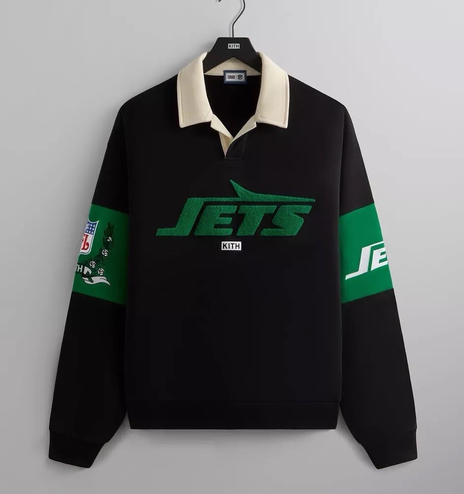 Kith & '47 NFL New York Jets Nelson Collared Pullover Rugby