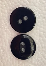 Lot of 24 Vintage Fine 2-Hole Plastic Buttons Size 30 (3/4”)  20 mm