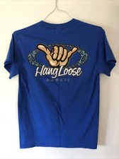 Vintage Hang Loose Hawaii Shirt Blue Size Small Shakka