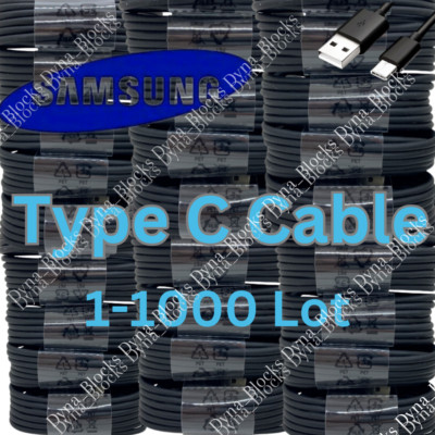 1-1000 Lot USB Type C Fast Charging Charger Cable For Samsung S8 S9 S10 S20 LG