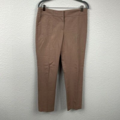 Brunello Cucinelli Brown Straight Leg Trouser Pants Office Career Sz 8