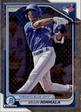 ARJUN NIMMALA - TORONTO BLUE JAYS 2024 BOWMAN DRAFT CHROME #BDC-102
