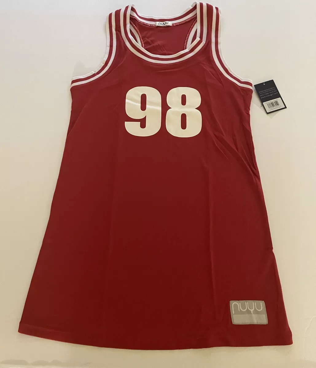 Basketball Jersey Dress NEW Large L Red White Racerback Tank Style Stanford