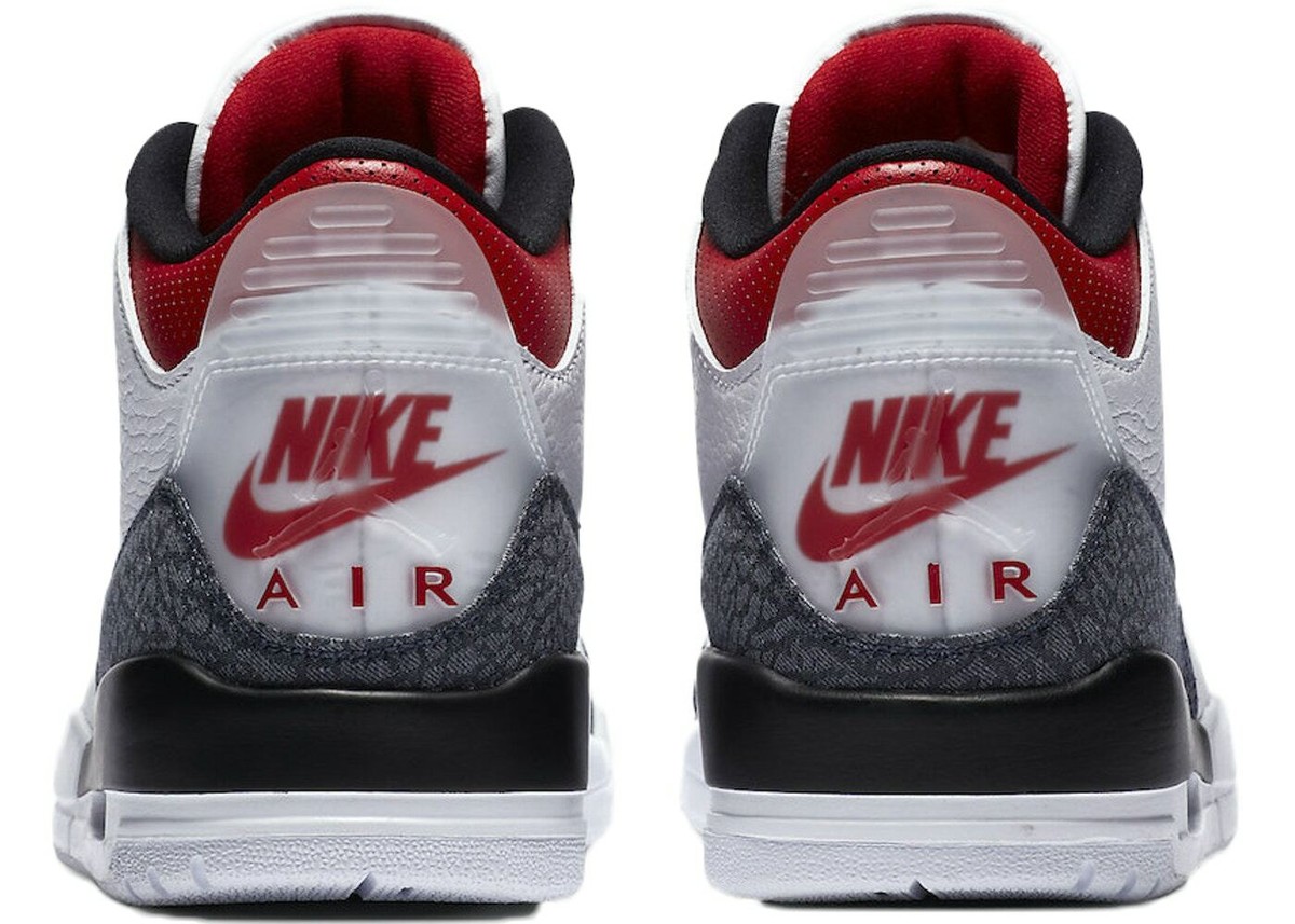 Men's Nike Air Jordan 3 Retro Denim SE 'Fire Red' Fashion Casual