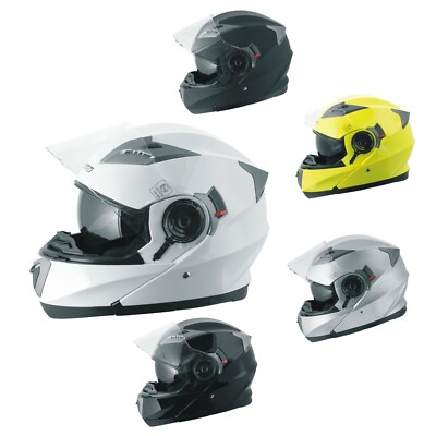 Casco Modulare Apribile Moto Touring Sport Visiera Parasole