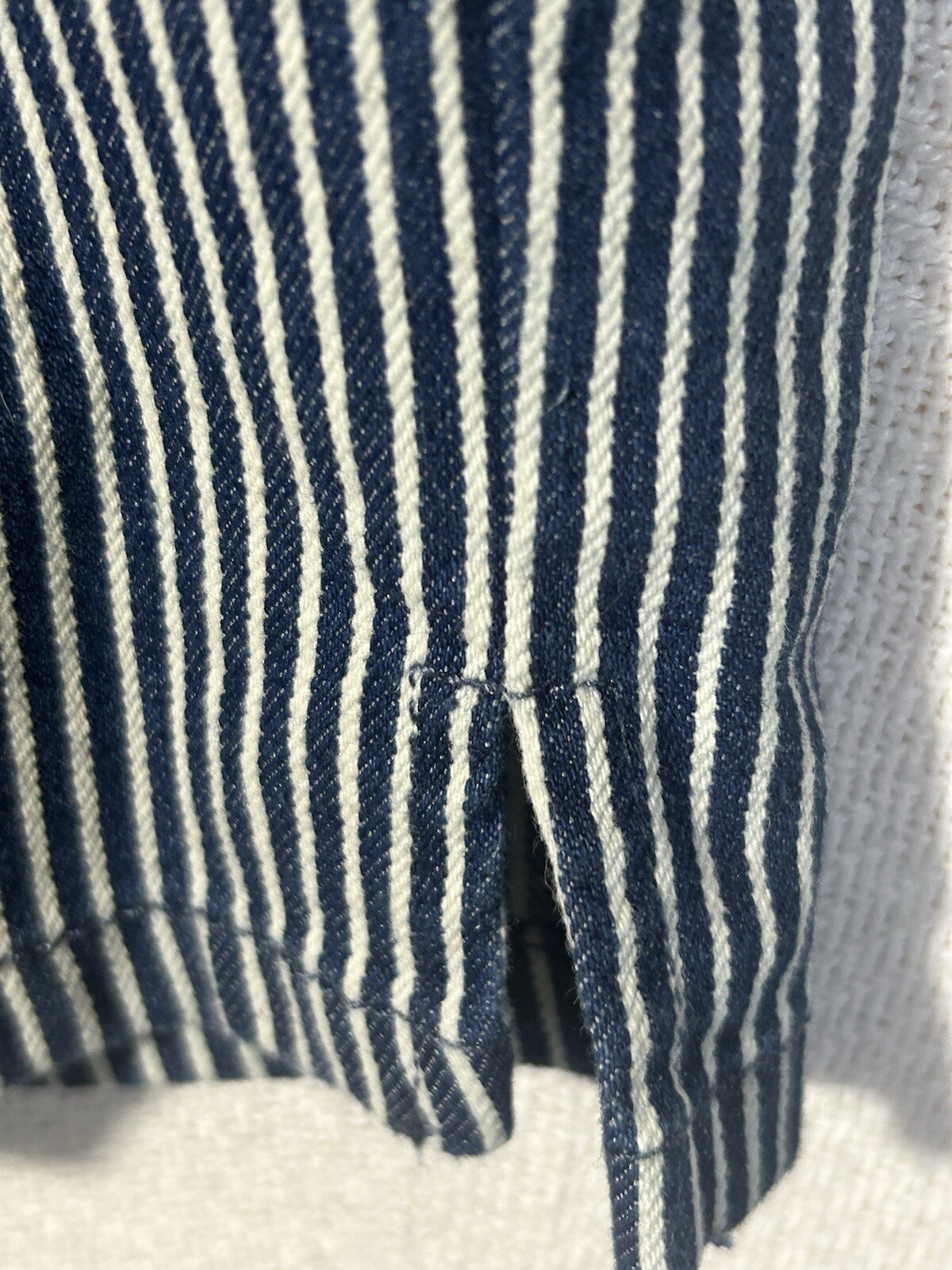 Ruby Road Petite Engineer Blue White Striped Pull… - image 4