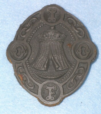 Antique AMES FOUNDRY PATTERN 19thC * ODD FELLOWS SWORD BELT PLATE #910 Buckle